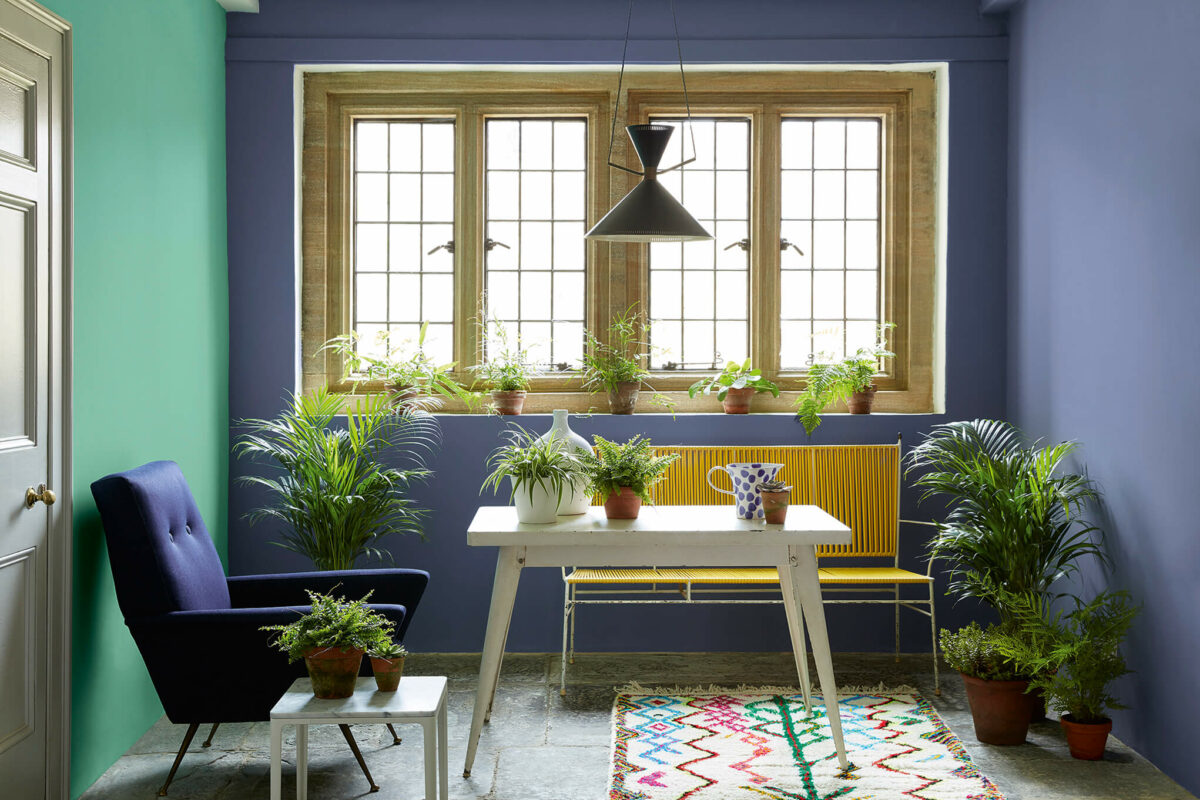 Little Green  Green Verditer 92, Pale Lupin 278